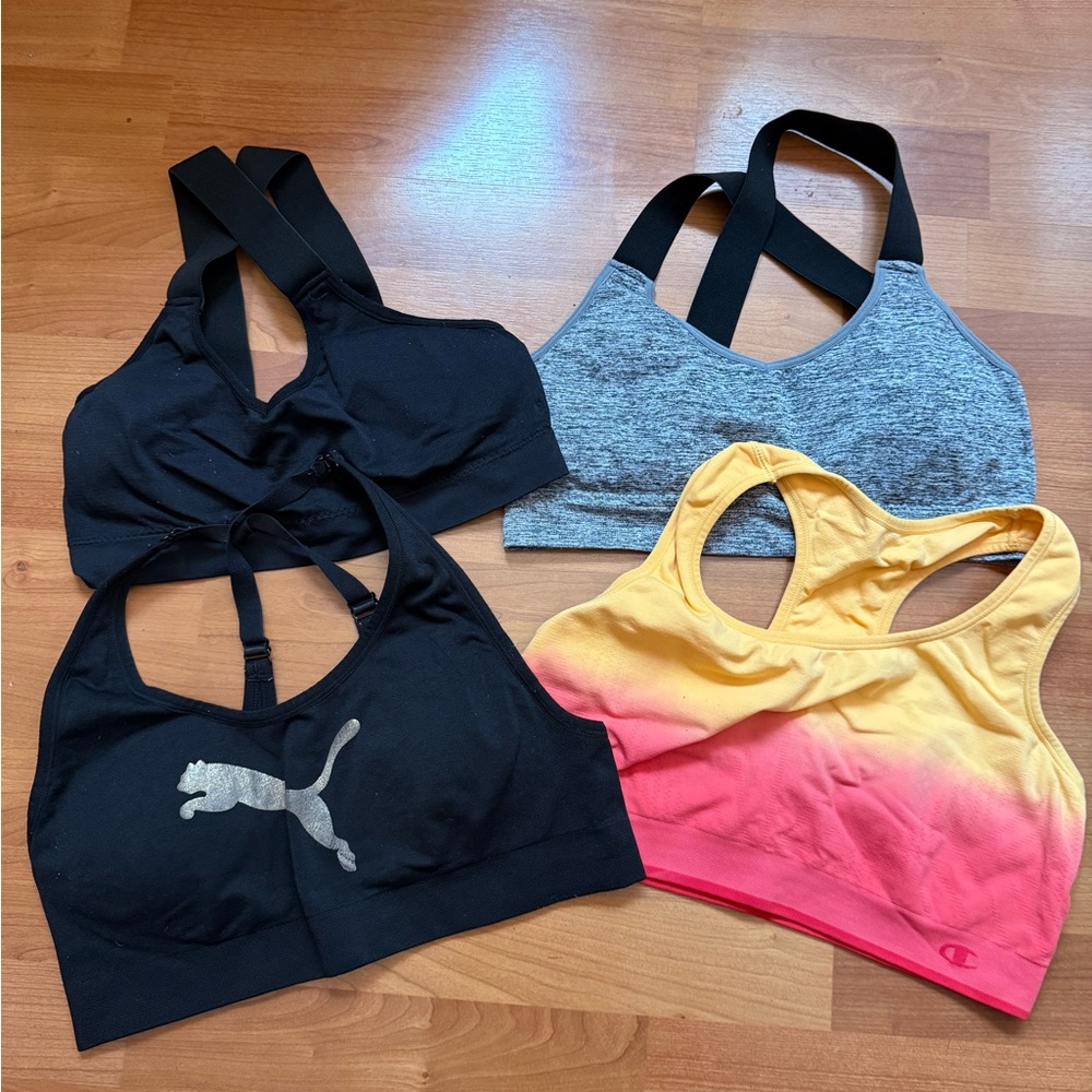 Puma and Champion Sports Bras Set